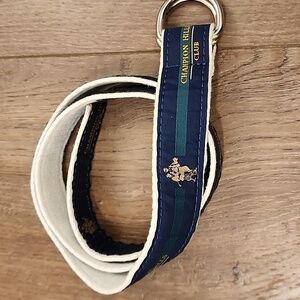 Vintage YRI Ribbon Belt Champion Hills Club Golf Country Club Preppy size Medium